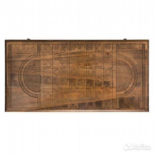 Нарды и шашки резные Грозный 61 х 60 см бук Азербайджан 62691