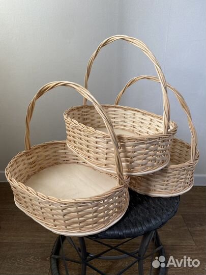 Корзина плетеная для пасхи