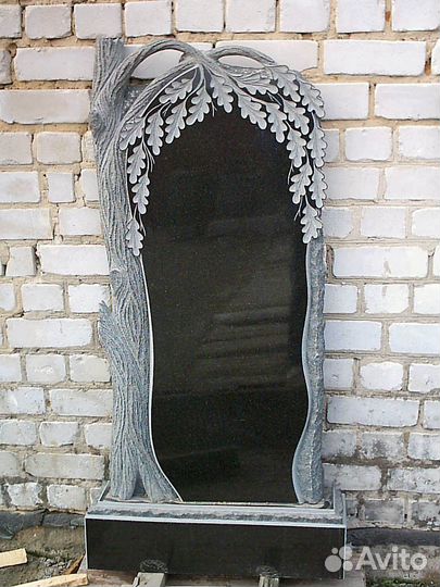 Памятники из гранита на могилу. Установка