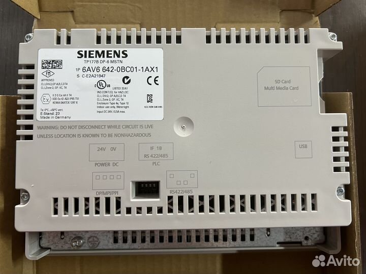 Панель оператора siemens simatic TP177B DP-6 mstn