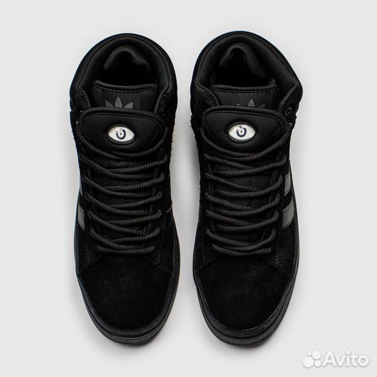 Adidas Campus Black with Fur