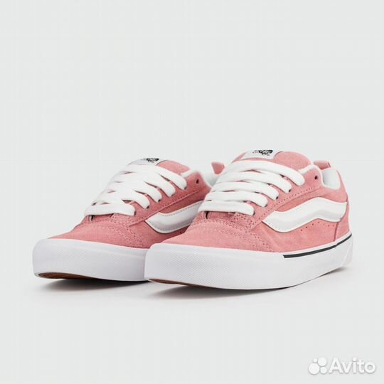 Кеды Vans Knu Skool Pink / White Wmns