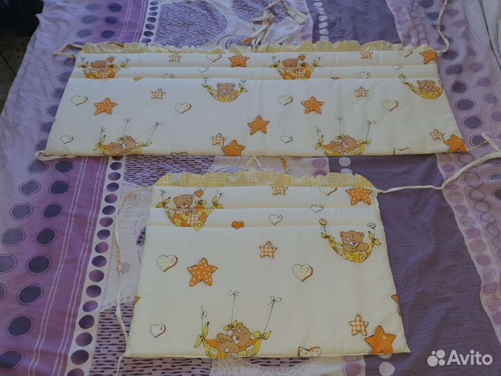 Бортики и балдахин в кроватку