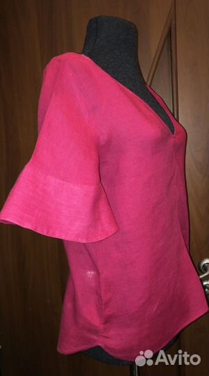 Блуза Лен. Massimo Dutti