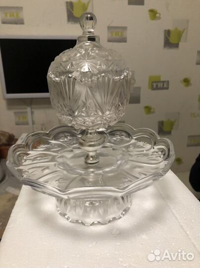 Ваза на ножке конфетница /горка