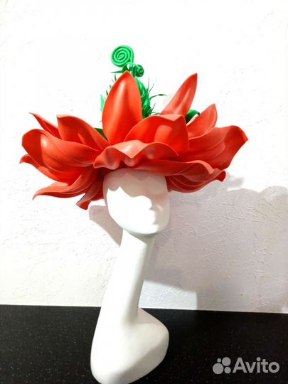 Детская красивая шляпка на утренник. Раз надевали