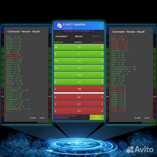 Диагностический адаптер OBD2 ELM 327 V1.5 WiFi