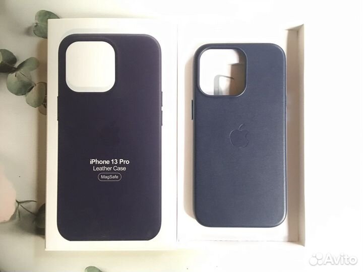 Чехол на iPhone 12/13/14/Pro/Pro Max Leather Case