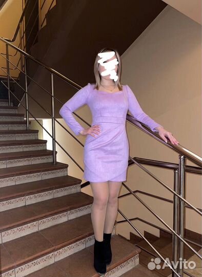 Платье велюровое