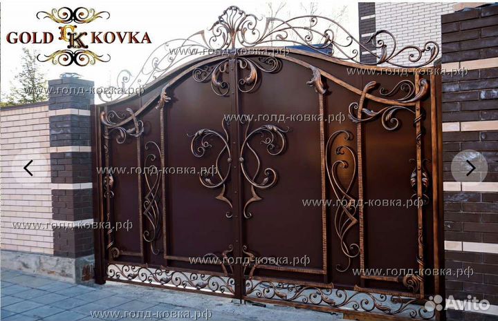 Кованые ворота и калитки. Кованые ограждения и др