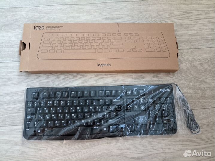 Новая клавиатура Genius KB-110X USB, Logitech K120