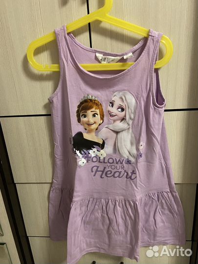 Летние вещи на девочку пакетом 122/128