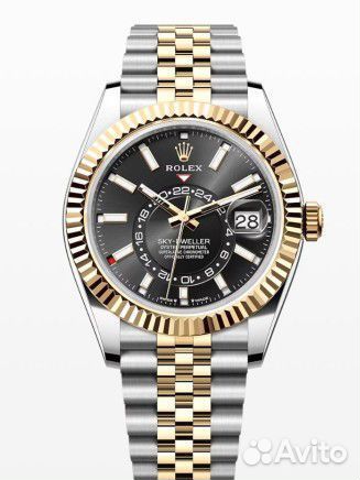 Rolex Sky-Dweller Black Dial Bicolor