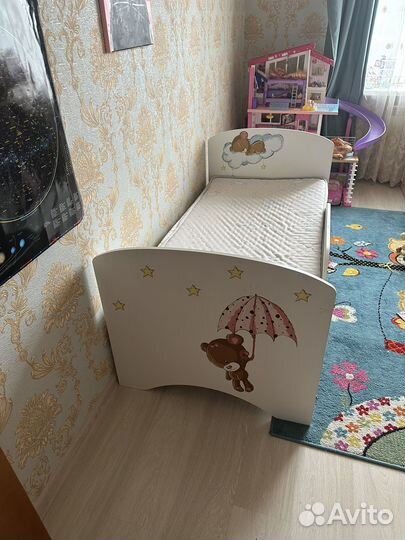 Детская кровать 80 *160 с матрасом