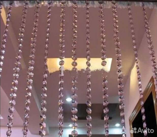 Занавес из акрила, штора из кристаллов