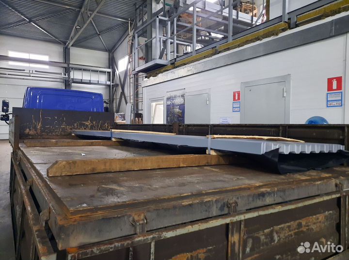 Профнастил оцинкованный окрашенный нс-35 0,45х1000