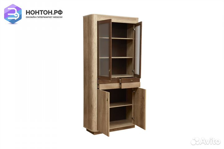 Витрина комбинированная Фантазия дуб каньон / дуб