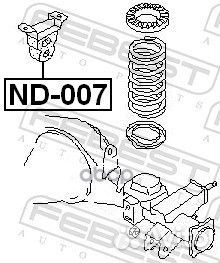 Отбойник амортизатора nissan terrano 93-06