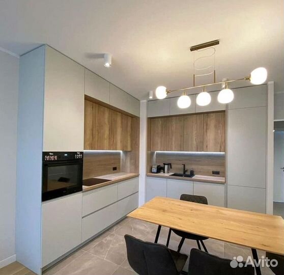 Кухня угловая с подсветкой