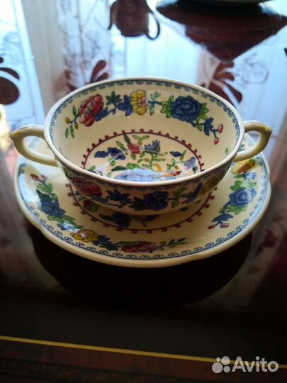 Бульонная пара Mason's антикварная