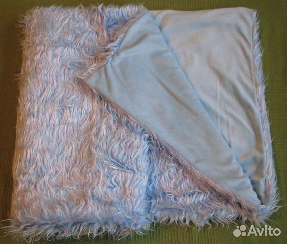 Одеяльце на выписку голубое