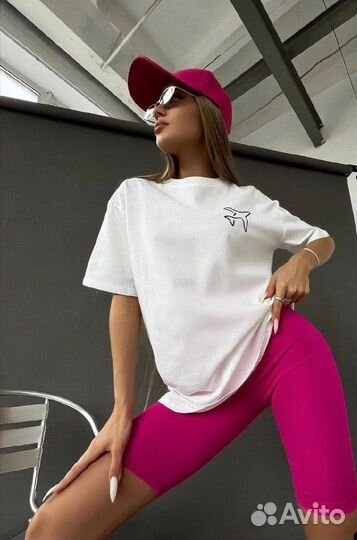 Костюм женский футболка + велосипедки