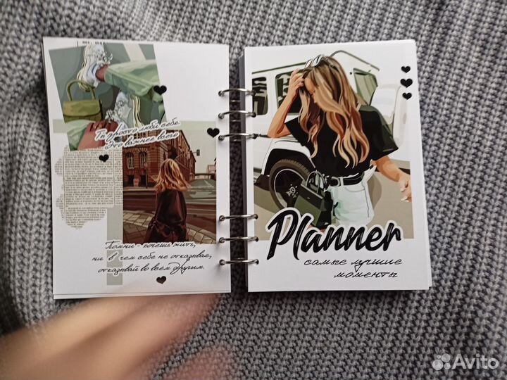 Планер женский на кольцах ручная работа