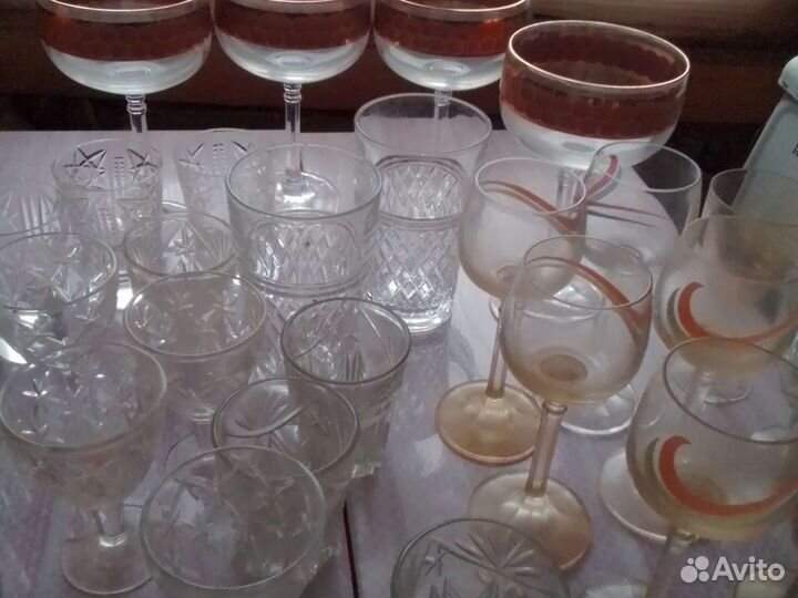 Рюмки, бокалы, фужеры, вазы