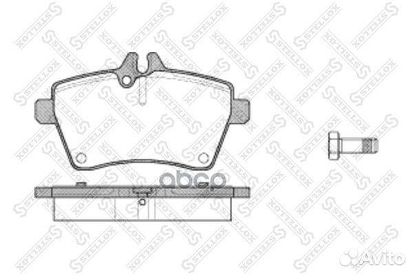 Stellox Комплект тормозных колодок, дисковый то