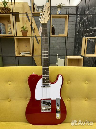 Гитара telecaster candy apple aria