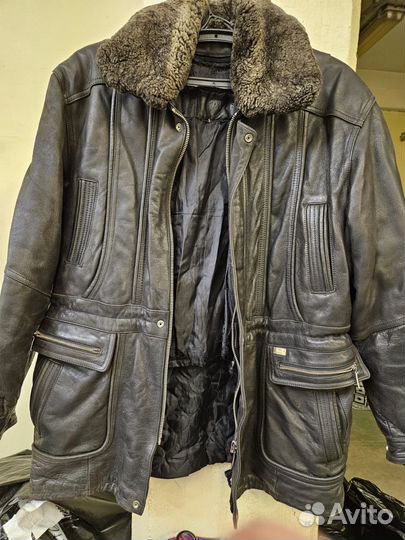 Кожаная куртка Camel