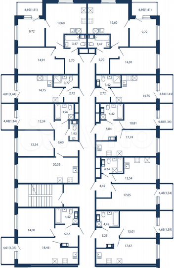 Апартаменты-студия, 22,3 м², 2/5 эт.