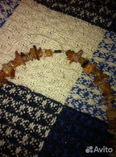 Янтарные бусы (необработанный)