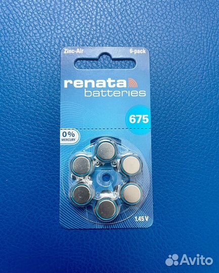 Батарейки для слуховых аппаратов Renata