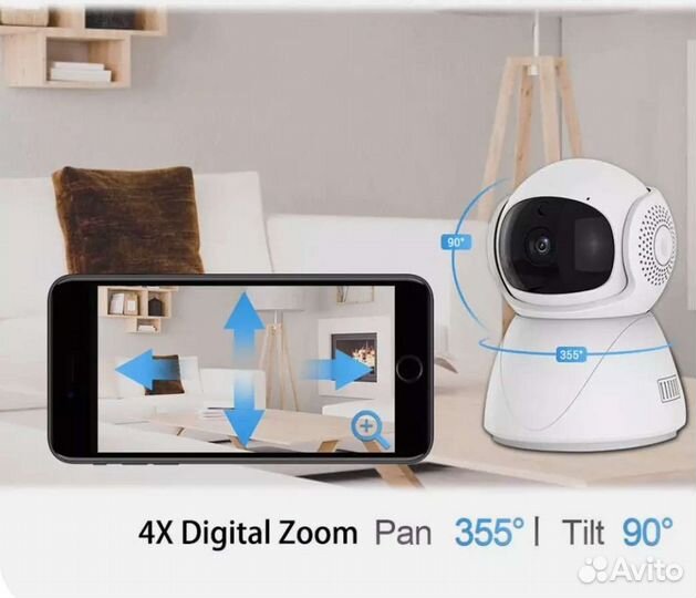 Поворотная Wi-Fi видеокамера