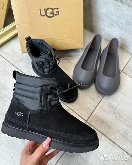 Угги с калошами Ugg женские