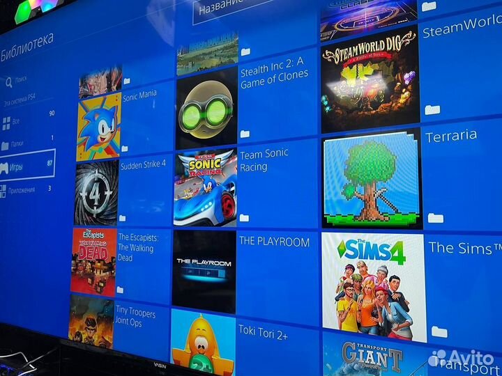 Прошитая Ps 4 pro + 5500 игр