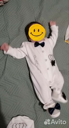 Комплект на выписку для мальчика лето