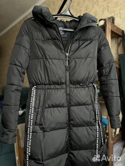 Пуховик женский длинный