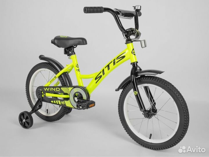 Велосипед sitis wind 16 (2023) Green-Black Soc29