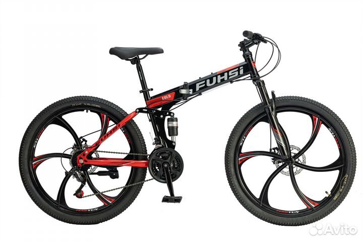 Складной велосипед FU634 Двухподвес Литые диски
