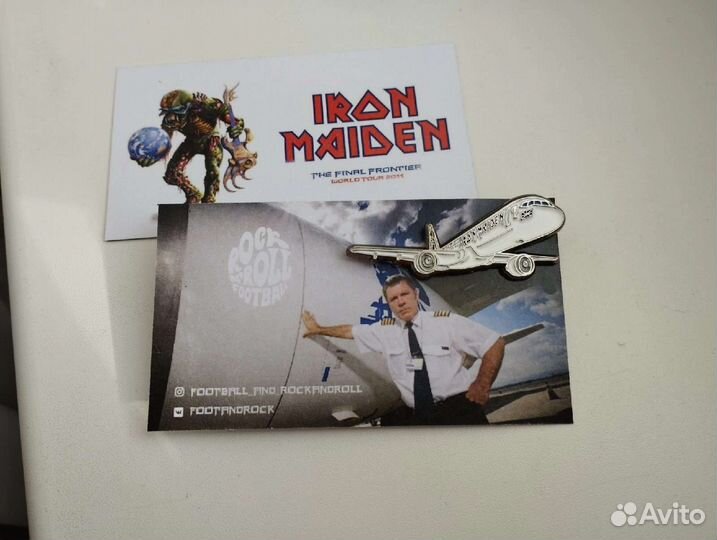 Значок Боинг Iron Maiden Ed Force One 2011