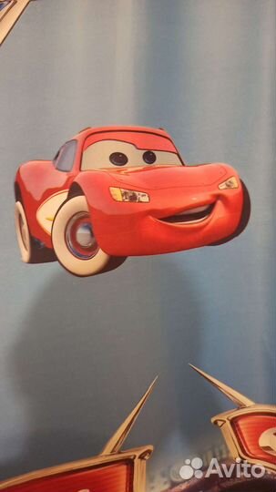 Шторы Тачки в детскую для мальчика