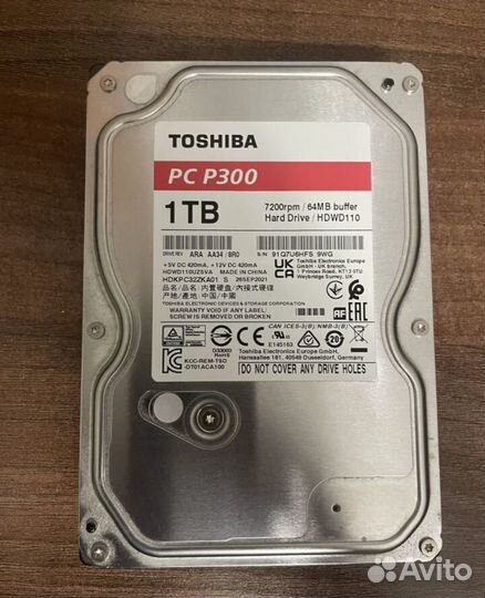 Toshiba 1tb p300