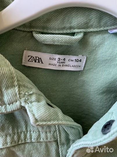 Джинсовая куртка zara 104