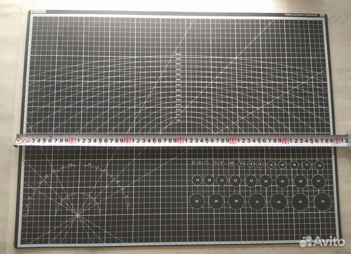 Мат для резки А2. Раскройный коврик 60х45 см