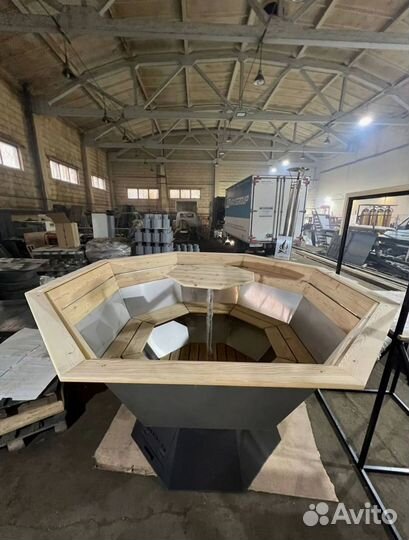 Чан из нержавейки 2200мм на 4-6 человека