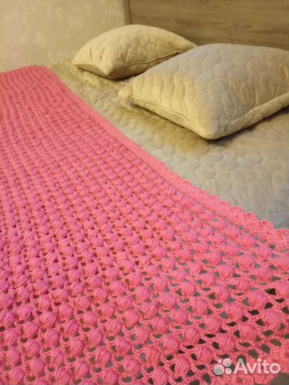 Вязаные пледы,ручная работа