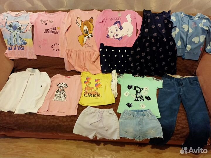 Одежда пакетом на девочку 122 128