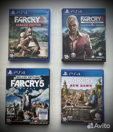 Far cry 3,4,5, New Dawn